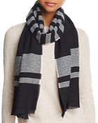 C By Bloomingdale's Lightweight Horizontal Stripe Cashmere Scarf - 100% Exclusive