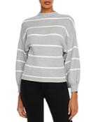 Line + Dot Alder Balloon-sleeve Striped Sweater