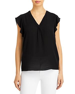 T Tahari Flutter Sleeve Top