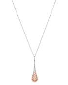Bloomingdale's Diamond Pave Cage Pendant Necklcae In 14k Rose & 14k White Gold, 0.25 Ct. T.w. - 100% Exclusive
