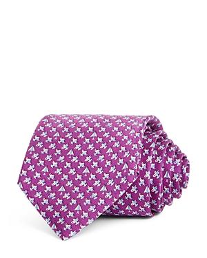 Salvatore Ferragamo Planes Print Silk Classic Tie