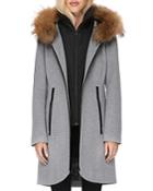 Soia & Kyo Fur Trim Coat - 100% Exclusive