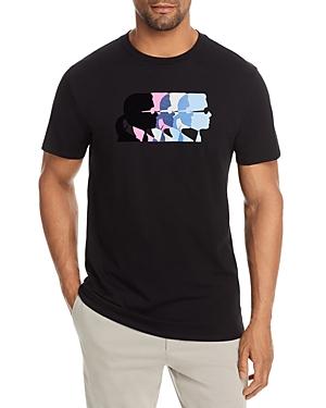 Karl Lagerfeld Paris Flocked Karl Head Graphic Tee