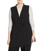 Eileen Fisher Plus Silk Wrap Vest