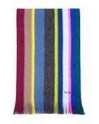 Paul Smith Multicolored-stripe Scarf