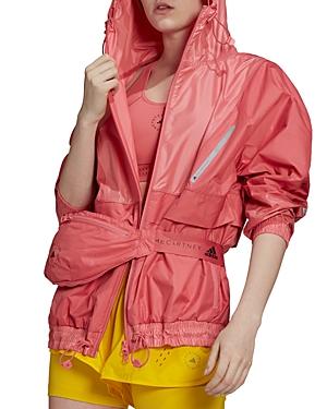 Adidas By Stella Mccartney Hooded Windbreaker With Detachable Belt Bag