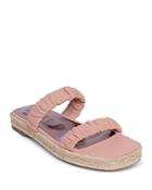 Staud Women's Maya Ruched Espadrille Slide Sandals
