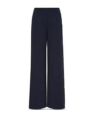 Emporio Armani Button Trim Wide Leg Pants