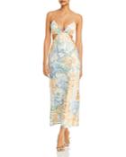 Significant Other Jacy Printed Side Cutout Dress