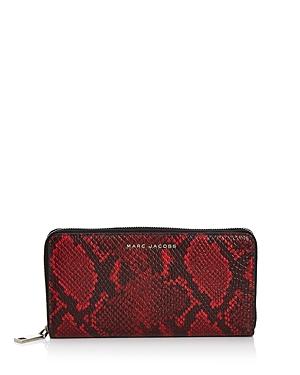 Marc Jacobs Snake-embossed Continental Wallet