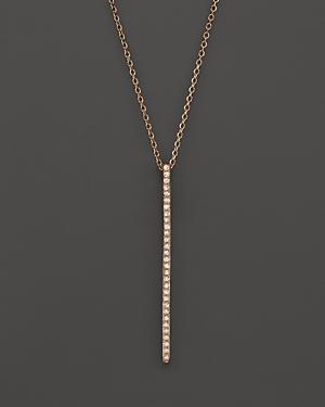 Kc Designs Diamond Stick Pendant Necklace In 14k Rose Gold, .10 Ct. T.w.