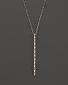 Kc Designs Diamond Stick Pendant Necklace In 14k Rose Gold, .10 Ct. T.w.