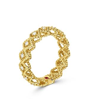 Roberto Coin 18k Yellow Gold Roman Barocco Diamond Statement Ring