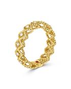 Roberto Coin 18k Yellow Gold Roman Barocco Diamond Statement Ring