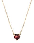 David Yurman Cable Heart Pendant Necklace In 18k Yellow Gold With Garnet, 18