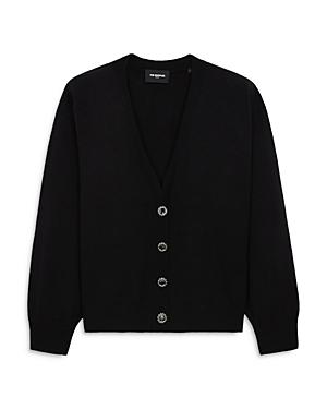 The Kooples Wool Jewel Button Cardigan