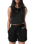 Allsaints Lila Crop Sweatshirt Tank