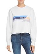 Rag & Bone/jean Glitch Logo Cropped Sweatshirt