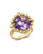 Bloomingdale's Amethyst Cocktail Ring In 14k Yellow Gold - 100% Exclusive