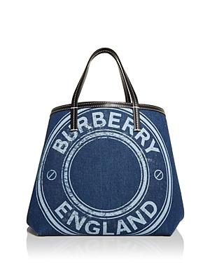 Burberry Mini Logo Denim Beach Tote