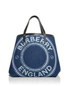 Burberry Mini Logo Denim Beach Tote
