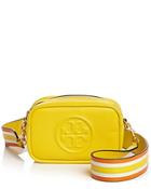 Tory Burch Perry Bombe Mini Leather Convertible Strap Shoulder Bag