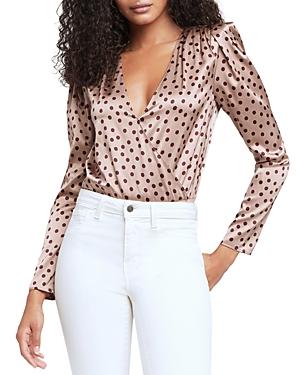 L'agence Brenda Puff Sleeve Bodysuit