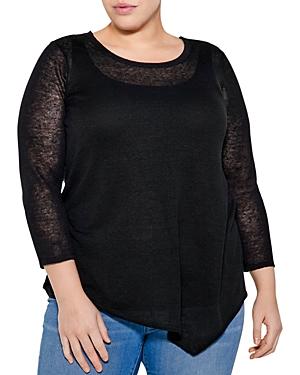 Nic + Zoe Plus Featherweight Angle Sweater