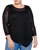 Nic + Zoe Plus Featherweight Angle Sweater