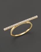 Diamond Bar Ring In 14k Yellow Gold, .19 Ct. T.w. - 100% Exclusive