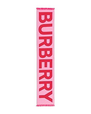 Burberry Logo Wool Jacquard Scarf