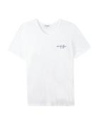 Maison Labiche Out Of Office Embroidered V Neck Tee