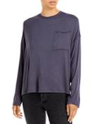 Aqua Draped Scoop Neck Tee - 100% Exclusive
