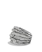 David Yurman Labyrinth Triple-loop Ring With Diamonds