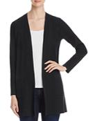 Eileen Fisher Ribbed Wool Long Cardigan