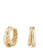 David Yurman Pure Form Hoop Earrings In 18k Gold