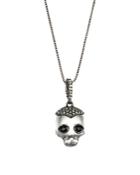 Alexis Bittar Skull Pendant Necklace, 22