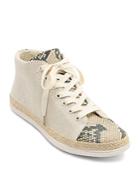 Dolce Vita Women's Akello Canvas & Embossed Leather Sneakers