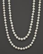 Cultured Freshwater Pearl Strand Necklace, 36