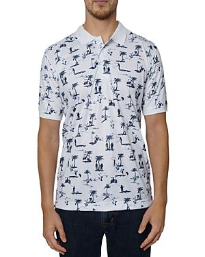 Robert Graham Golf Paradise Printed Classic Fit Polo Shirt