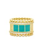 Freida Rothman Harmony Ring In 14k Gold-plated Sterling Silver