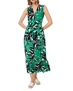 Hobbs London Laurenza Palm Leaf Midi Dress