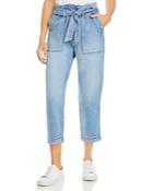 Jag Jeans Utility Paperbag Waist Jeans In Queens Blue