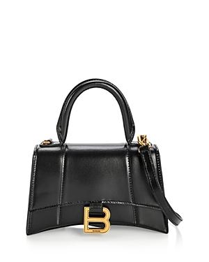 Balenciaga Hourglass Xs Leather Top Handle Bag