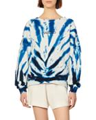 Sandro Trevise Tie Dye Balloon Sleeve Sweatshirt