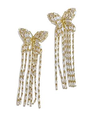 Nicola Bathie Embellished Butterfly Tassel Earrings