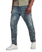 G-star Raw Grip 3d Relaxed Tapered Jeans In Faded Bay Burn Destroyed