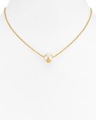 Tory Burch Logo Chain Necklace, 16