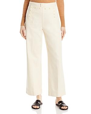 Tory Burch Denim Wide Leg Sailor Pants