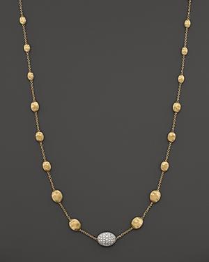 Marco Bicego Diamond Siviglia Necklace In 18k Yellow Gold